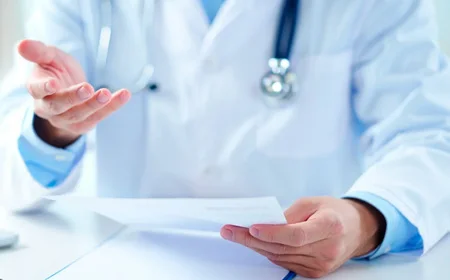 Врач протягивает руку